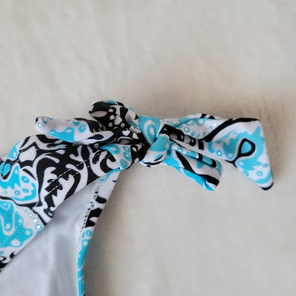 ☀️ Aqua Funky Design Print Bikini Bottoms - Picture 4 of 9